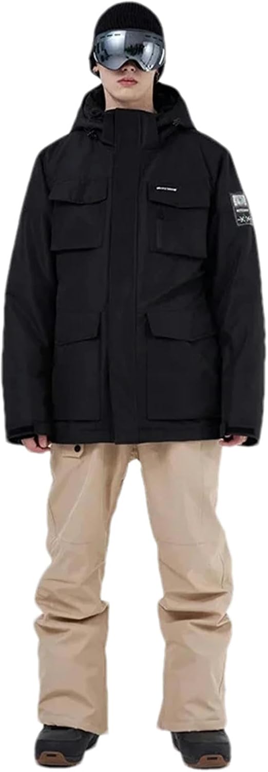 Ski Set Men Sports Snowboard Jacket Warm Breathable Ski Suit Snow Trousers Windproof Waterproof Jacket + Pants