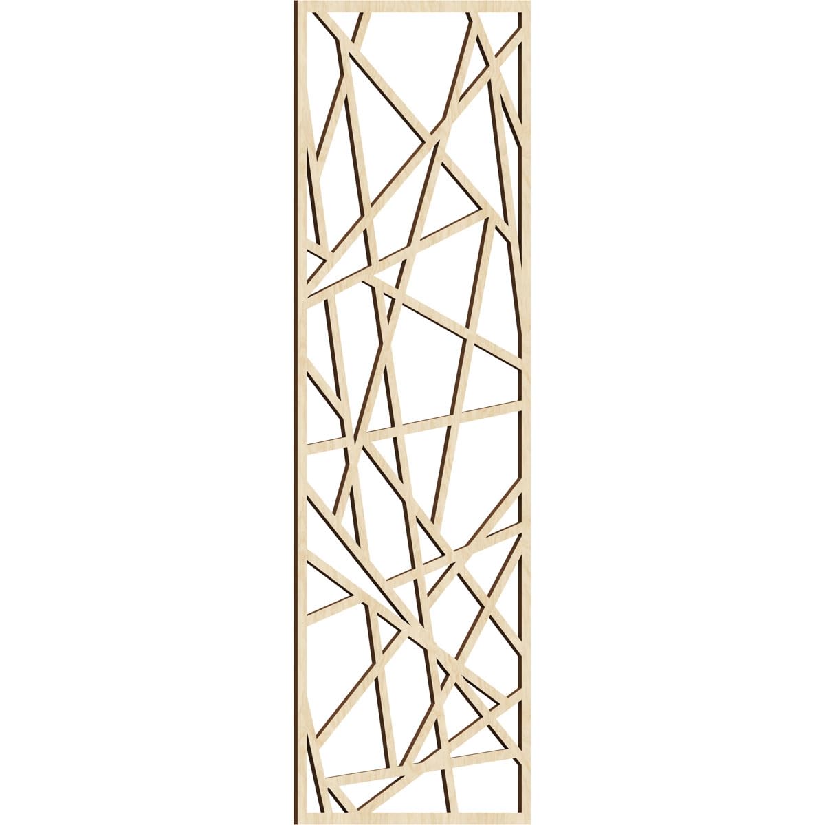 Conway Decorative Pierced Fretwork Wood Wall Panels, 21 3/8"W x 54 3/8"H x 1/4"T, Birch