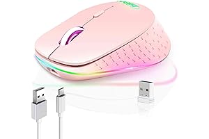 UrbanX Wireless Mouse - Stays Connected, Stays Energized Bluetooth & 2.4G Dual-Mode...