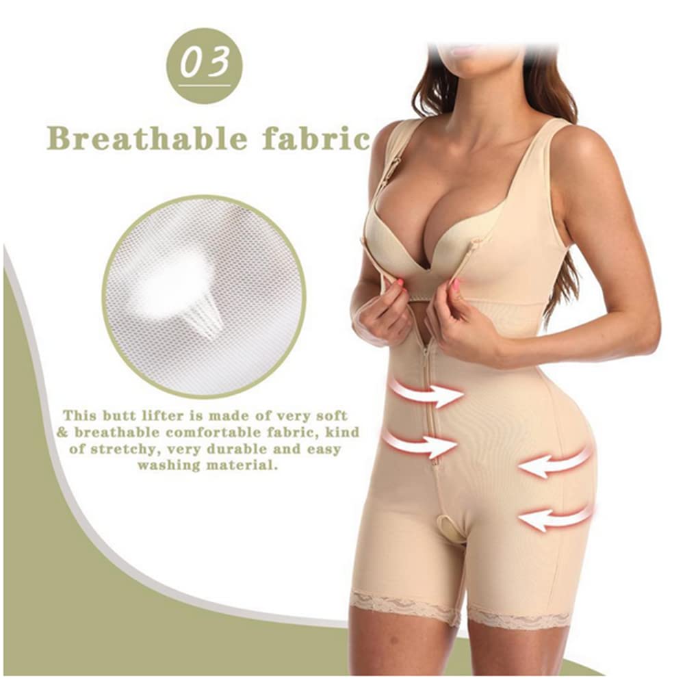 Body Shapewear Waist Trainer Butt Lifter Damskie wyszczuplające body modelujące brzuch(Kolor miąższu-3X-Duży