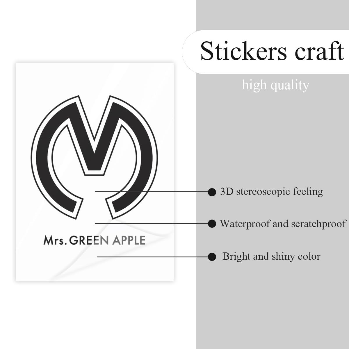 Mrs. GREEN APPLE フィヨルド XLサイズ ステッカー付き♡ Mrs. GREEN APPLE フィヨルド XLサイズ ステッカー付き♡ MGA