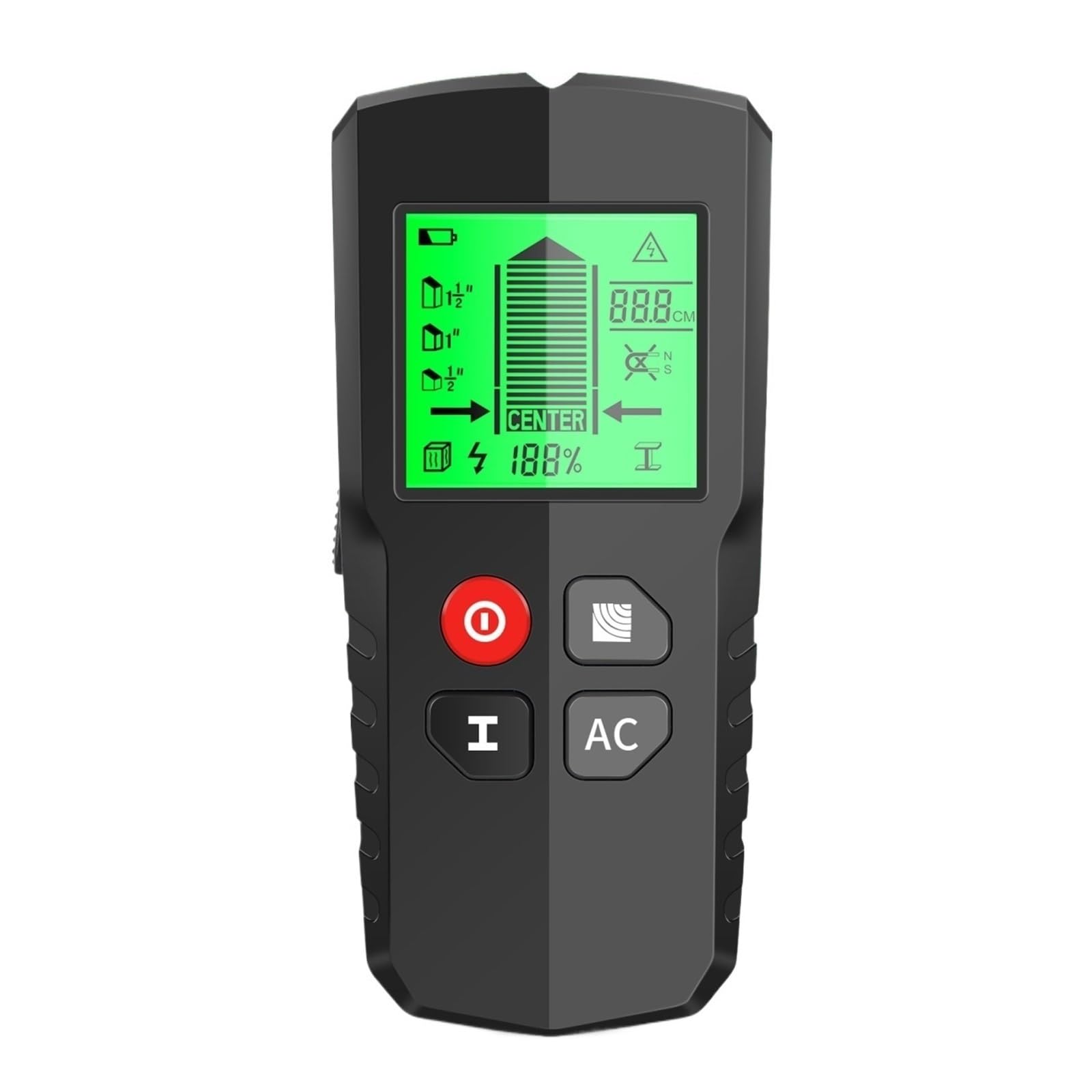 Rilevatore di tubi nelle pareti, Rilevatore di metalli Scanner da parete Cavi interni in ​​ciaio Rilevamento del legno Strumento manutenzione for la ristrutturazione a casa
