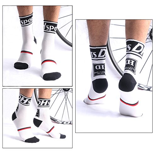 Libar Men's Cycling Socks Unisex Breathable Sports Running Trekking Athletic Basketball Socks3