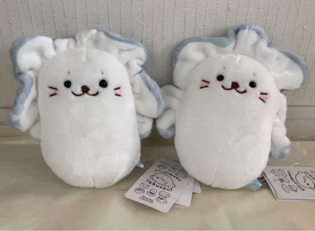 しろたん　牡蠣　ぬいぐるみ : しろたん ぬいぐるみ 白いものたくさんシリーズ 牡蠣