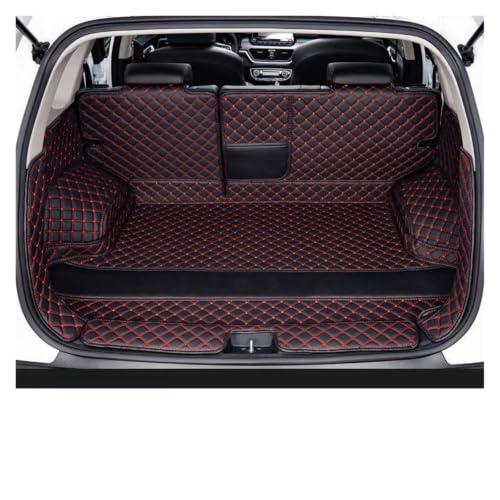 Tapis de coffre pour CRV 2023-2025 tpe caoutchouc impermeable noir rouge