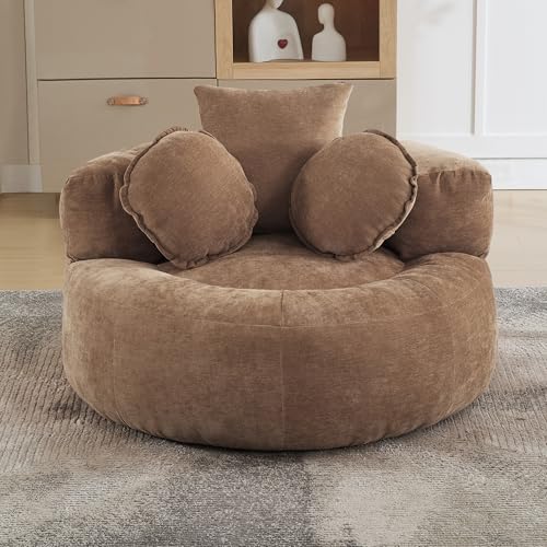 Sillón Peluche Marrón miniatura 1