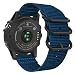 Produktbild MoKo Armband Kompatibel mit Garmin Fenix 3/3 HR/5X/5X Plus/D2 Delta PX/Tactix Bravo/Charlie/Descent Mk1/Quatix 3, 26mm NATO Nylon Uhrenarmband Verstellbar Ersatzarmband, Königblau