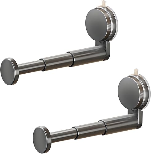 Clother - Percha retráctil para ahorrar espacio, organizador de almacenamiento sin taladrar en el cuarto de servicio