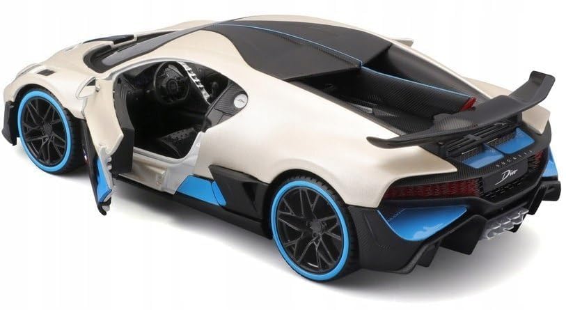 Image of VARIYA ENTERPRISE Exclusive Alloy Metal Pull Back Die-Cast Car Diecast Metal Pullback Toy Car with Openable 6 Doors,Light Music Boys Gifts Toys (1:24 Bugatti Divo-Multicolor)