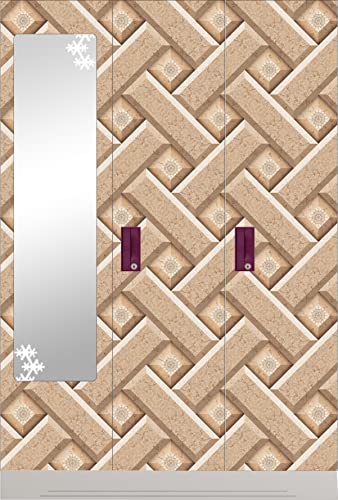 Image of CABANA HOMES Wall Stickers DIY Decal 3D Brick Wallpaper for Wall (45 x 125 cm, 2 Rolls) (12 sq. ft) Decorative Self Adhesive Lobby Haal Furniture Wardrobe, Beige