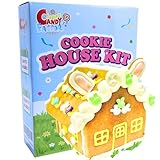 Easter Cookie Decorating Bunny House Kit with Icing & Candies, Easter DIY Activity for Family & Friends β Pre-Baked Panels, Assembly Required