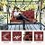 Extra Thick 5" Waterproof Swing Cushions 3 Seater Replacement Outdoor Porch Swing Cushions with Backrest and Ties, Cushions for Patio Garden Backyard Long Bench Furniture(Wine Red 60×40×5inch)