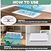 MMFSF Floor Vent Covers, 4x10 Adjustable Heat Air Vent Deflectors, 2-in-1 Floor Register, Vent Covers for Home Floor, Office, Ceiling, 2 Pack, Tool-Free Installation (White)