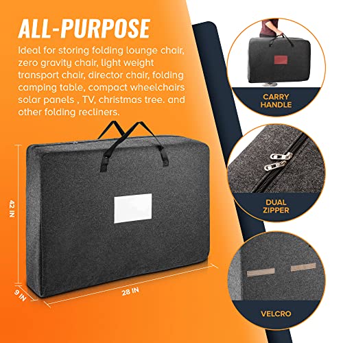 Feltectors Zero Gravity Beach Chair Travel Storage Bag Walker Folding Chair Soft Carry Case Tote Bag #TOP5