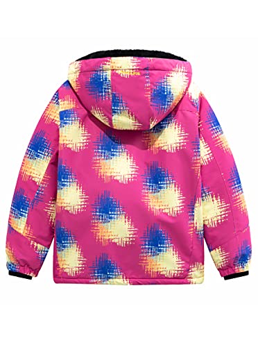 Wulful Girl's Waterproof Ski Jacket Warm Fleece Hooded Winter Snow Coat #TOP1