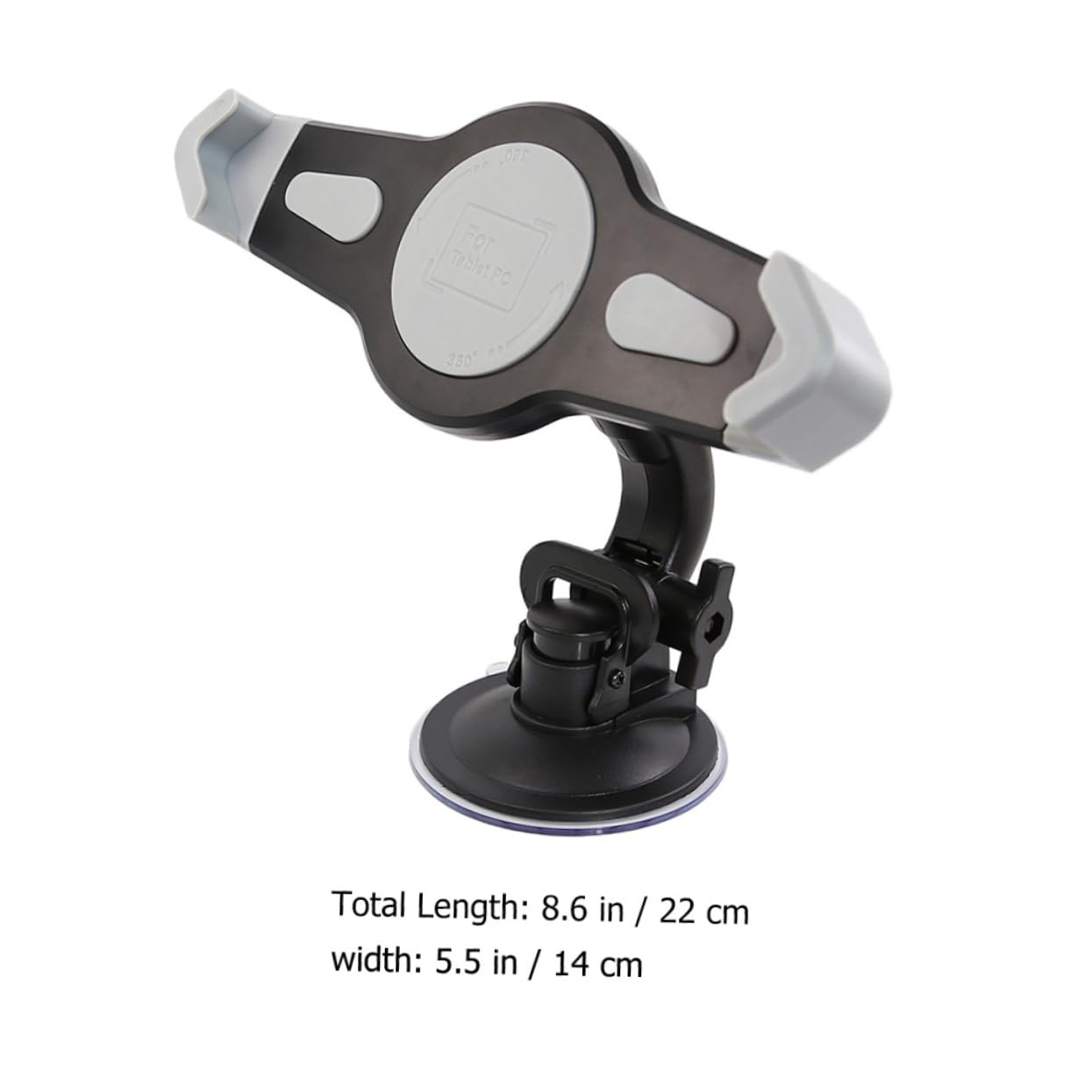 Tofficu 1Pc Suction Cup Tablet Holder for Vehicles Navigator Mount for Tablets Sturdy Dashboard Windshield Storage Rack Easy Installation Black Color