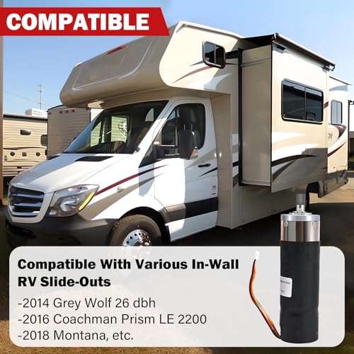 Image of 236575 RV in-Wall Slide-Out Motor Compatible with Lippert Schwintek Slide Out System, High-Torque 10mm IG-42 Motor Assembly | 300:1 Gear Ratio, 12V