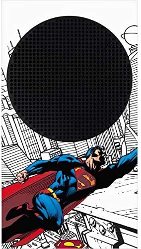 Skinit Decal Gaming Skin Compatible with Xbox Series S Console - Officially Licensed DC Comics Superman Flying Over City Pose Design