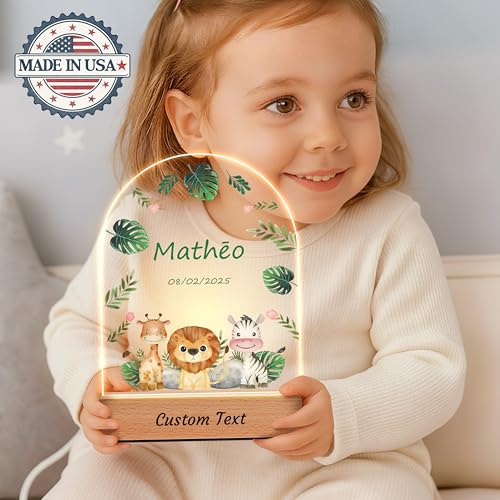 Lámpara de Mesa de Noche Personalizada para Bebé miniatura 2