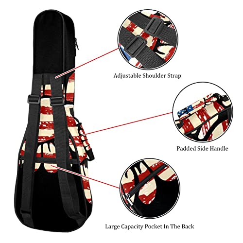 Housse pour ukulélé avec drapeau américain du tournesol pour ukulélé soprano ténor concert 68,4 cm 10 mm d’épaisseur… - Les Beatles, Paul McCartney, John Lennon, RIngo Starr, George Harrison Housse pour ukulélé avec drapeau américain du tournesol pour ukulélé soprano ténor concert 68,4 cm 10 mm d'épaisseur… – Image 4