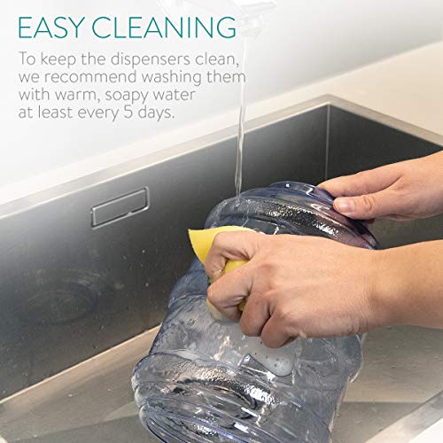 Navaris 2X Distributeur Croquettes et Eau - Accessoire pour Chat et Chien - 2X Gamelle Automatique Nourriture - pour Chat Chien Lapin - Capacité 3,8L Navaris 2X Distributeur Croquettes et Eau - Accessoire pour Chat et Chien - 2X Gamelle Automatique Nourriture - pour Chat Chien Lapin - Capacité 3,8L