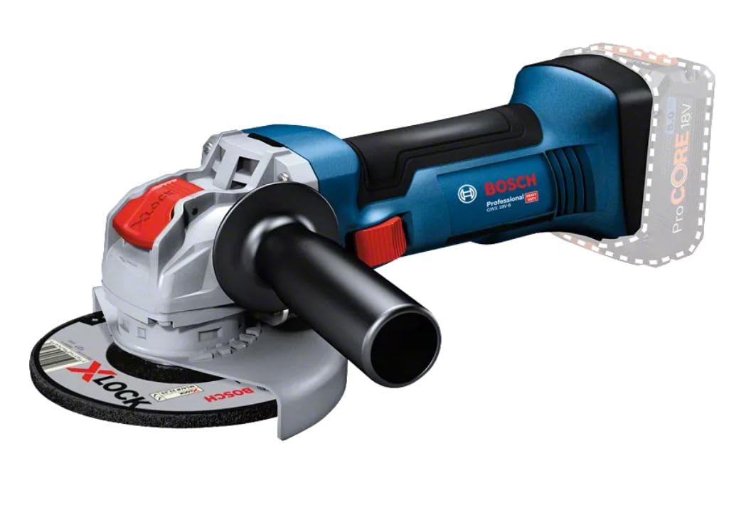 Bosch Professional GWX 18V-8 - Amoladora angular a batería (18V, X-LOCK, Ø disco 125 mm, sin batería, en L-BOXX)