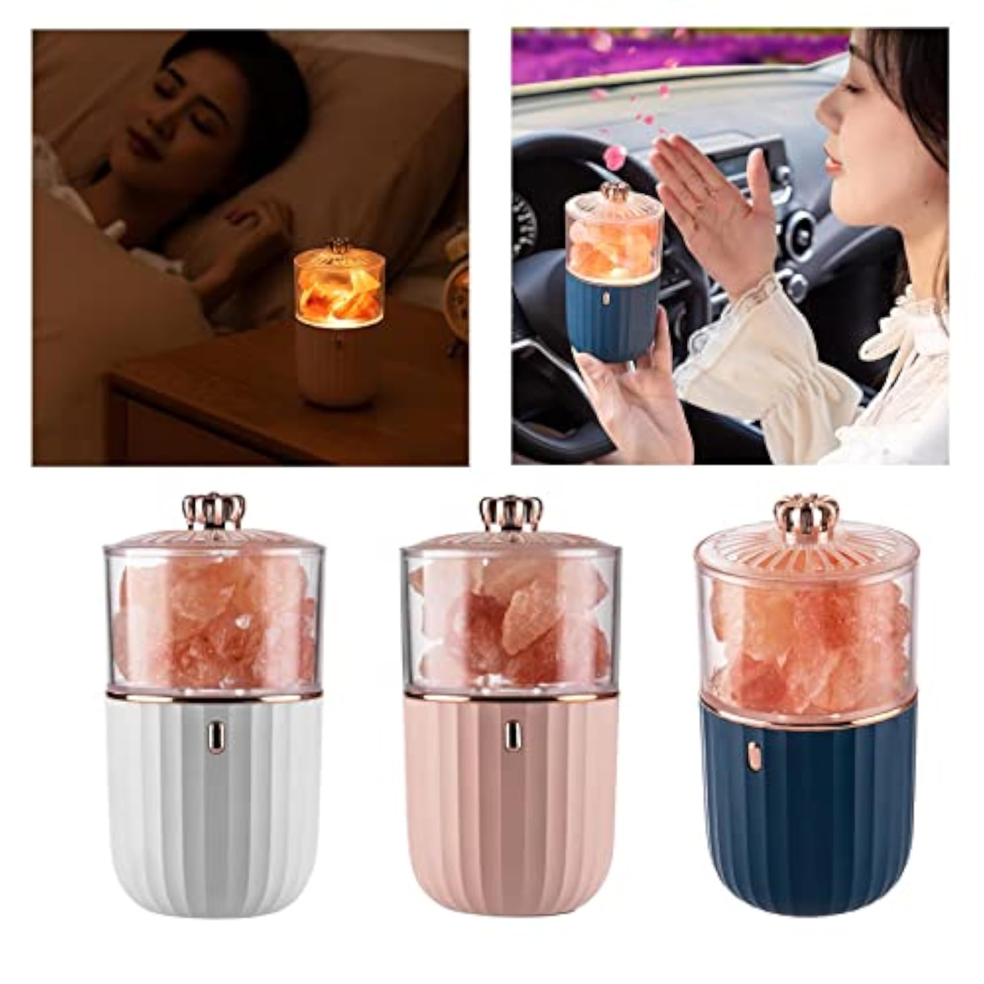Portable Himalayan Salt Lamp Essential Diffuser