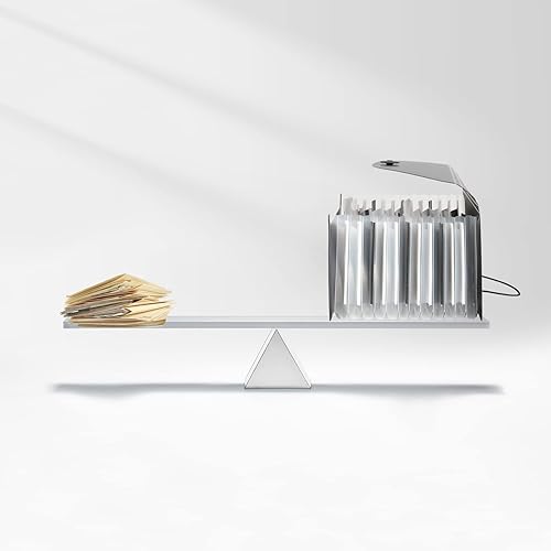 Miniatura 17 de Uquelic Paquete de 2 soportes organizadores de archivos, 13 bolsillos expandibles, organizador de carpetas de archivos, organizador de cupones