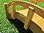 SamsGazebos MB-DS-WP Garden Bridge, Small, Tan