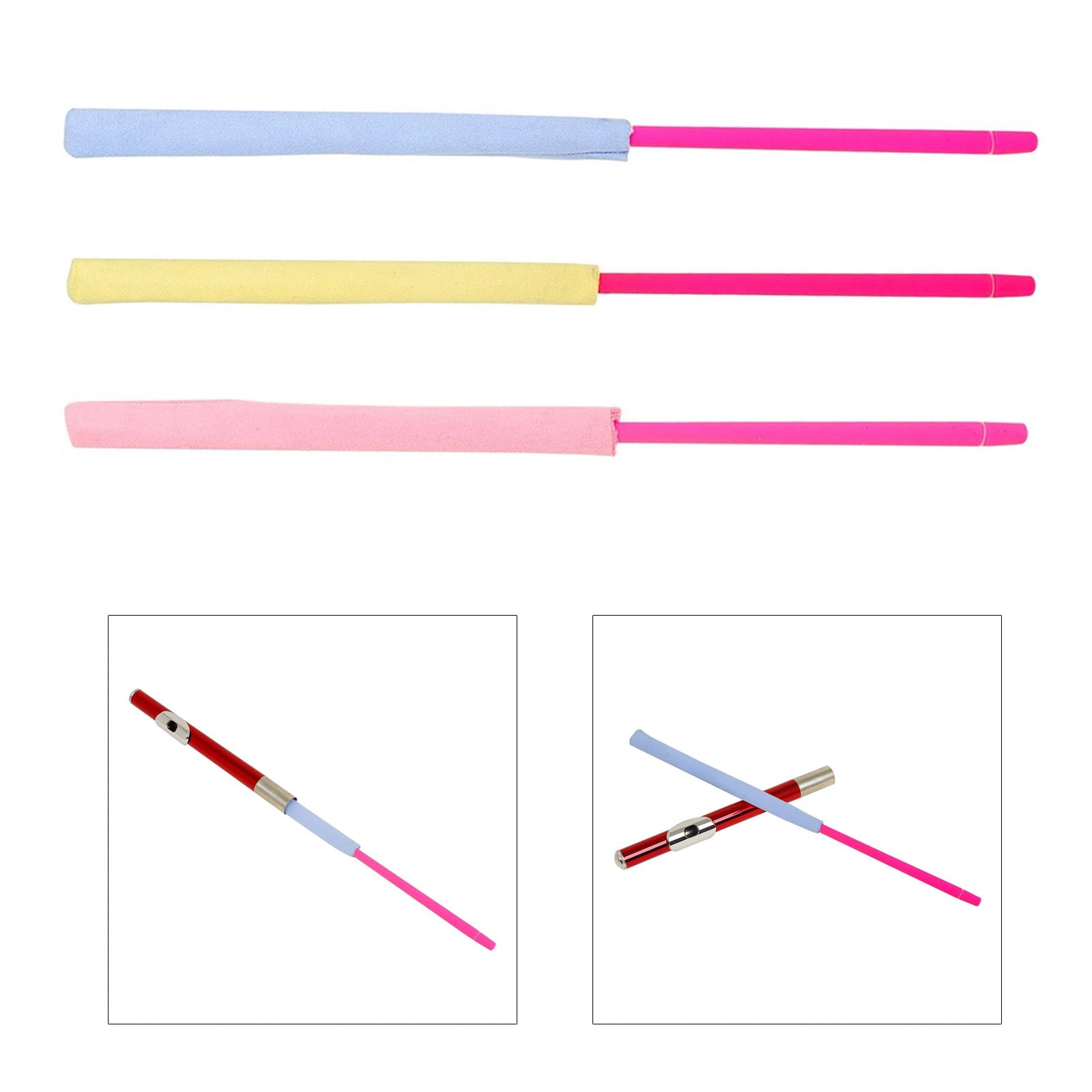 QIEIEI Flute Rod Cloth Clarinet Cleaner Rod Integrated Stick Swabs Tool Woodwind Accessories & Parts