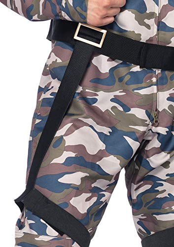 LEG AVENUE 85279 - 2Tl. Kostüm Set Fallschirmjäger, Größe L, camo, Männer Karneval Fasching – Bild 6