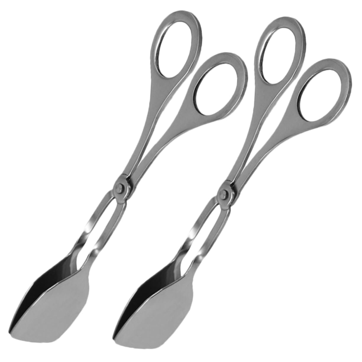 SUPVOX 3 Juegos Pinzas De Cocina Escaldado Colador Pinzas Para Pasta Tendedero De Cocina Servicio Pinzas De Ajo Estante Abrazadera Cocinando Embutido Silver Acero Inoxidable 2 Piezas * 3