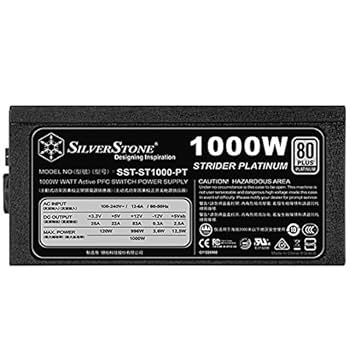 Amazon | SilverStone PC電源 1000W 80PLUS PLATINUM プラグイン