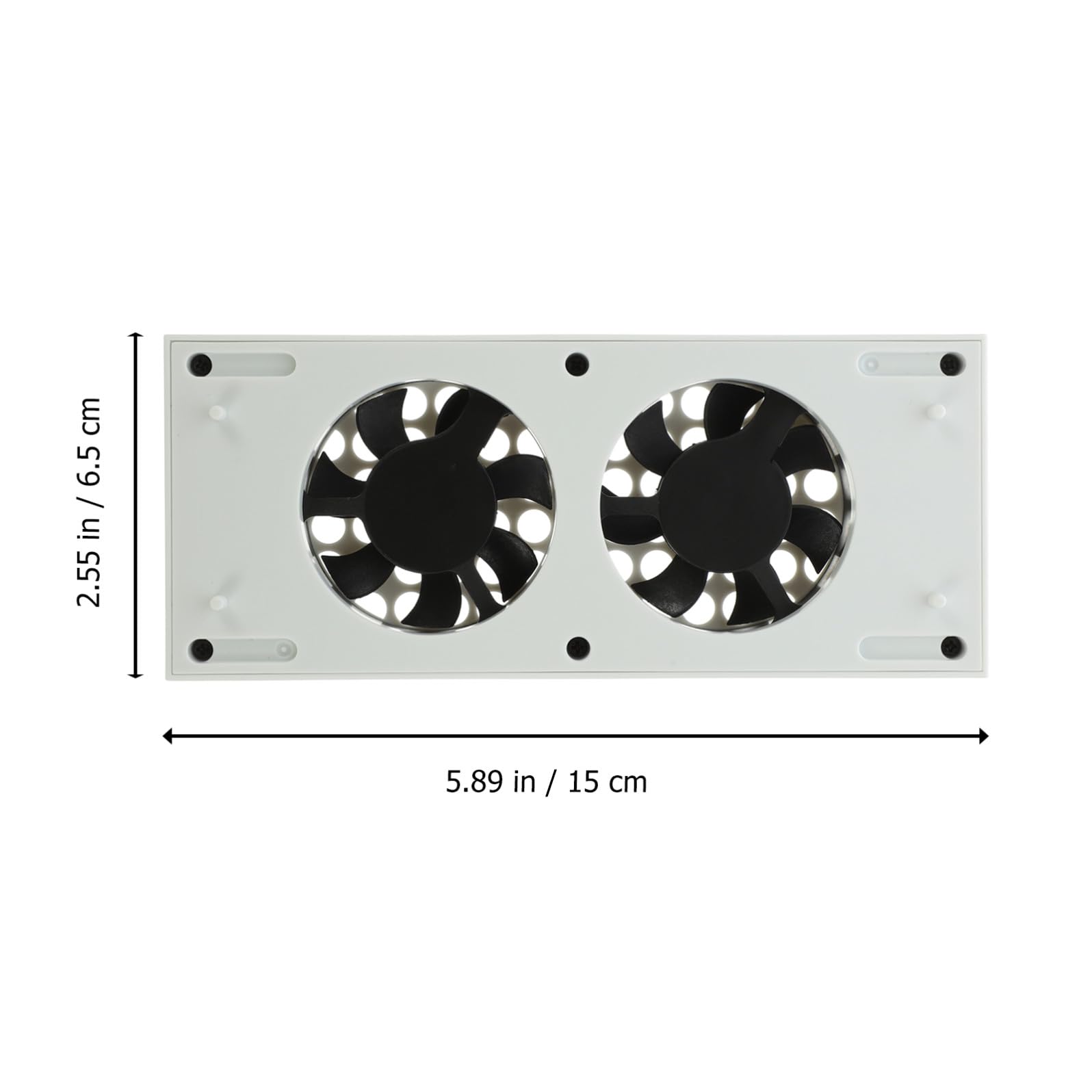 Base con Ventola di Raffreddamento Verticale, Abs, Bianco | 2 Porte Usb, 3 Velocità Regolabili, Sincronizzazione Dati e Memoria Smart, 3 Colori Led, Festa Estiva