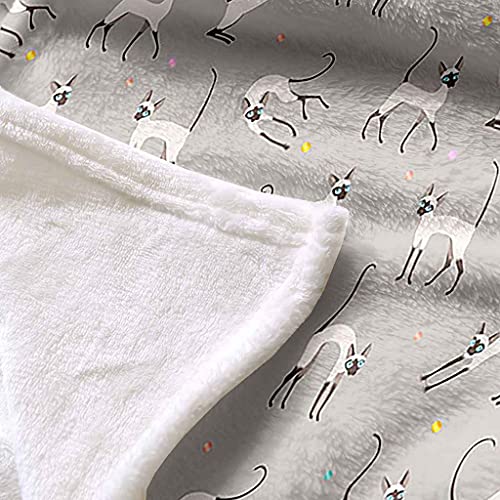 Couverture flanelle chaton plaid microfibre douce lit canapé