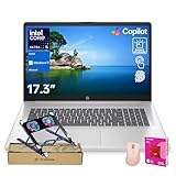 HP 17 Laptop, 17.3' FHD Display, 12th Gen Intel i5-1235U Processor, 32GB DDR4 RAM, 1TB SSD, Webcam, HDMI, Backlit Keyboard, Wi-Fi, Windows 11 Home, Silver