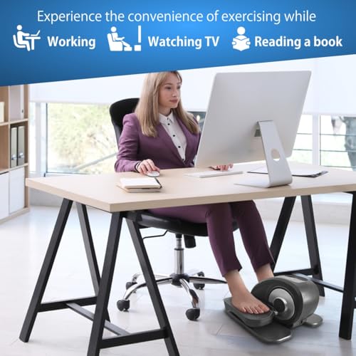 Mini Eliptica Portátil, Ejercitador de Pedal Elíptico, Ejercitador de piernas, Entrenador Elíptico Debajo del Escritorio, Gimnasia pasiva - Imagen 6