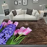 BAPRRJY Teppich, 3D-Gedruckter Rutschfester Teppich, Waschbarer Flur, Küche, Schlafzimmer, Wohnzimmer, Teppichmatte – Waschbarer Teppichboden, Dekorativ,2,200 * 300cm