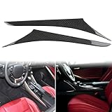 Central Control Gear Box Side Panel Protective Decal 2pcs Premium Sticker Real Carbon Fiber Accessories Compatible with Lexus IS250 2014 2015/IS200t 2016 2017/IS300 2016-2020/IS350 2014-2020 Black