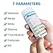 Aquarium Test Strips for Freshwater Fish: 7 in 1 Fish Tank Water Testing Kit for Aquarium Pond - Accurate Testing Nitrate Nitrite Hardness Free Chlorine pH Carbonate Total Alkalinity-100 Strips