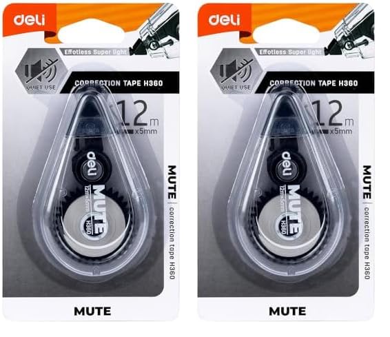 deli EH360 Correction Tape 5mmx12 mm