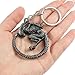 SephSmith Alien Movie-Inspired Keychain Sci-Fi Monster Metal Key Ring for Fans Gamers and Collectors (Silver)
