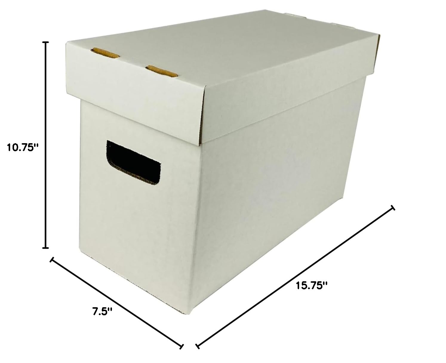 Max Protection White Classic Comic Book Storage Box - Set of 8 Holds 150-175 Comics Stackable Short 15 — view 8