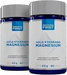 KIT 2 Gold Standard Magnesium - Doctor's FIRST- 90 Capsulas