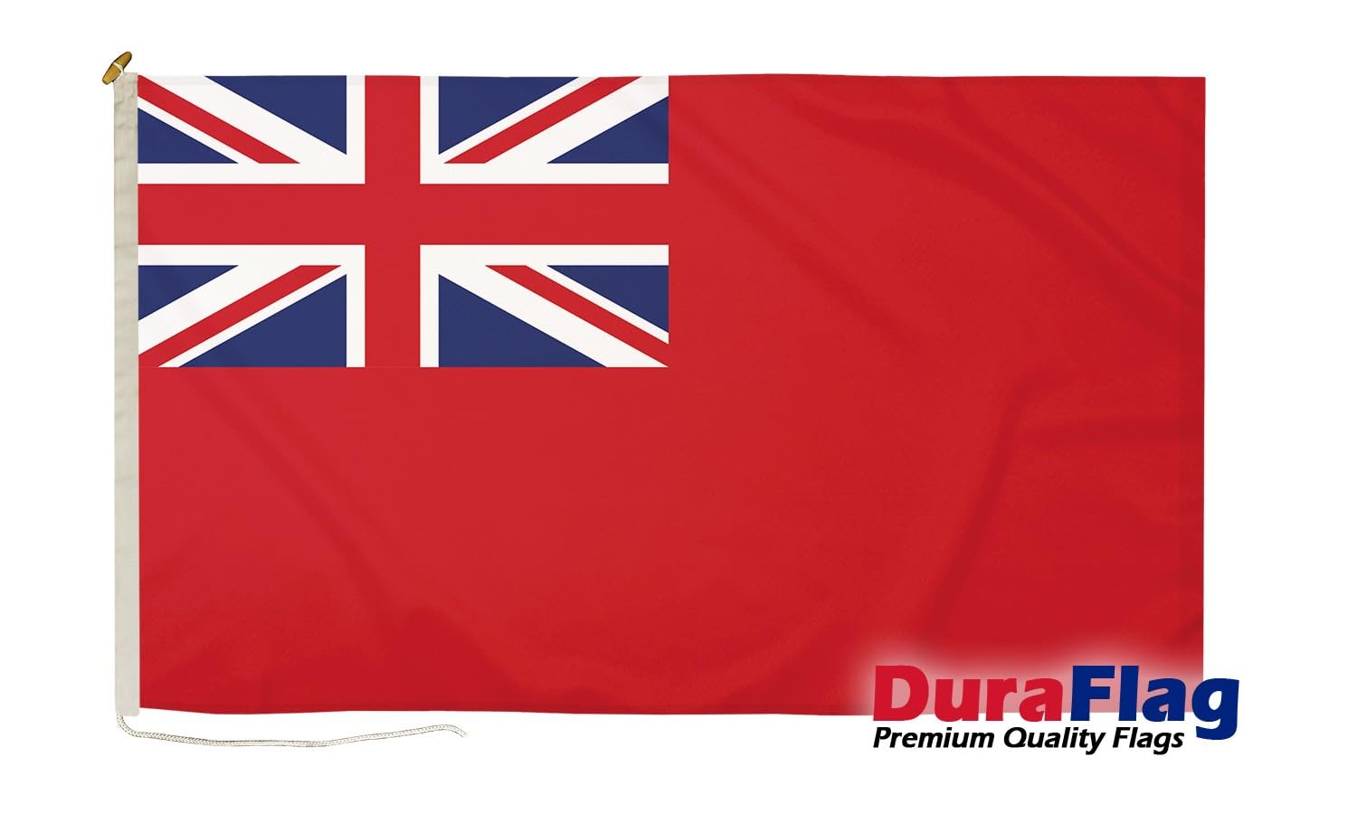 Duraflag Civil Ensign/Red Ensign Premium Quality Flag with Rope & Toggle, 150gsm Knitted Polyester Boat Flags