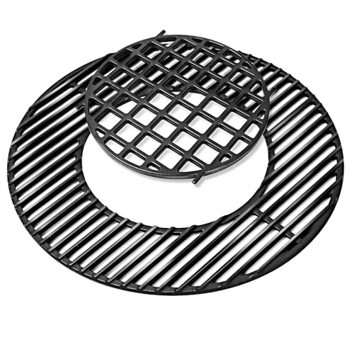Uniflasy Cast Iron Cooking Grate for Weber 22 inch Kettle Grills, Gourmet BBQ System, One-Touch, Bar-B-Kettle, Master-Touch, Performer, for Weber 22.5 inch Original Kettle Premium Charcoal Grill, 8835