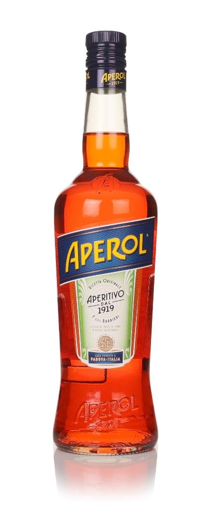 AperolAperitivo 70CL - 11% ABV - The unmistakable orange-coloured, bittersweet Italian Spritz