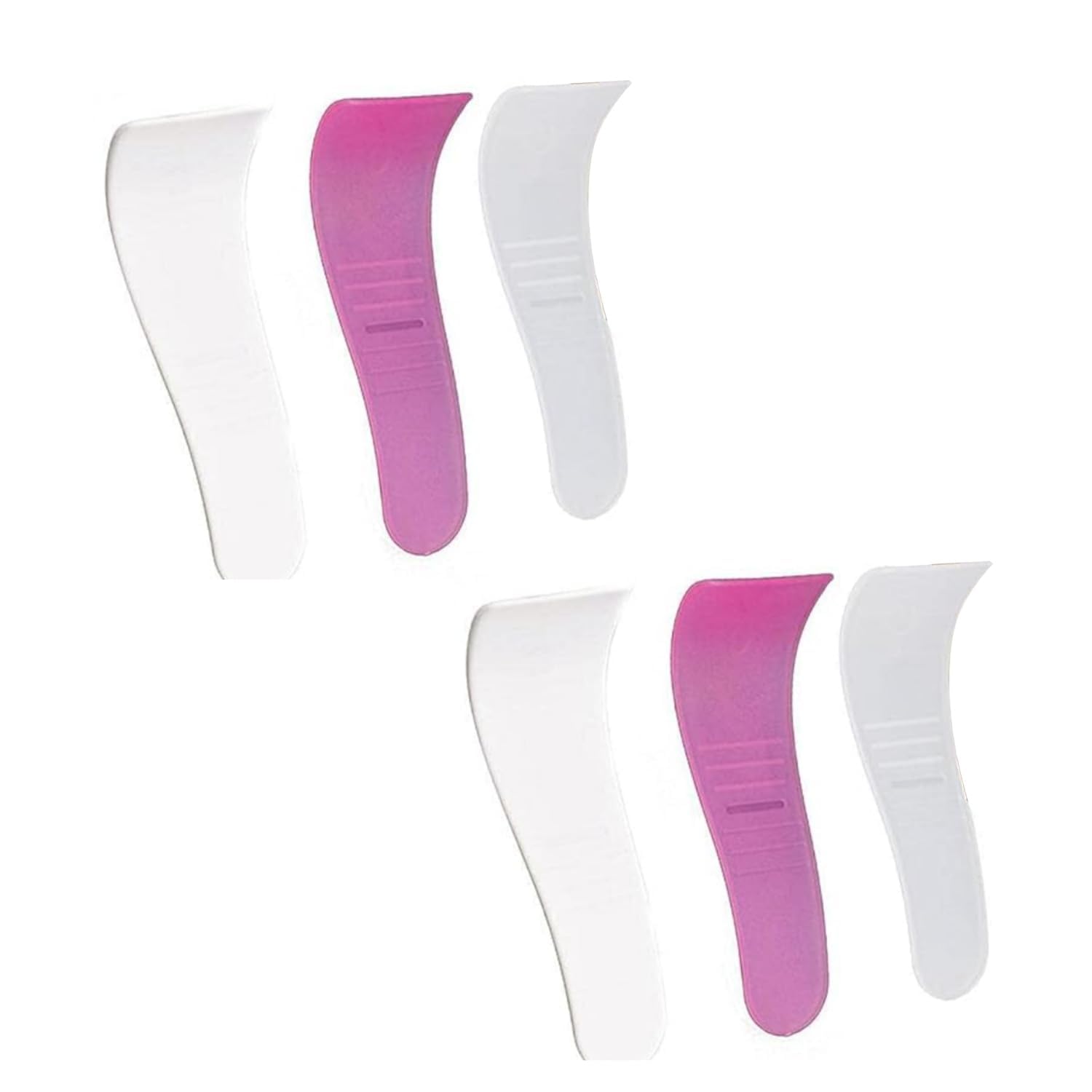6Pcs Random Color Portable Hair Wax Cleansing Spatulas Hair Waxing Removal Beauty Tools Non-Stick Wax Spatulas Removal Applicator Reusable Scraper Hard Wax, Silicone tick