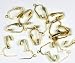 12 Pair Gold Plated Clip on Earring Findings Pierced Look with Easy Open Loop for Easy Converting From Standard Ear Wires