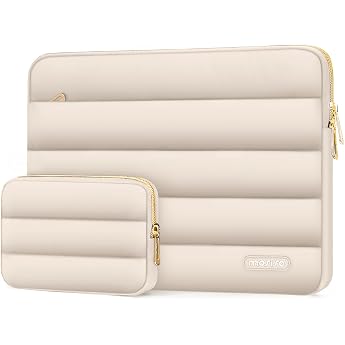 MOSISO 13.3 Inch Fluffy Laptop Sleeve Carrying Case Sand